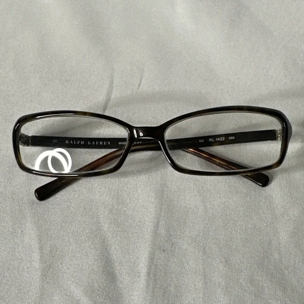RALPH LAUREN RL1422 1H3 Eyeglasses Frames Only Italy 52-14-120 Brown Marble UZ70